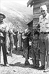 John with father Craig Rember and grandfather Harry Leveke with Chinook salmon, 1954
