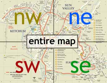 ketchum / sun valley, idaho : map copyright 2001 E.B. Phillips