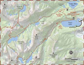 toxaway canyon : map copyright 2001 E.B. Phillips