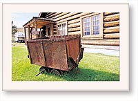 Ore cart at the Stanley Museum. photo by David N. Seelig