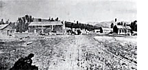 Photo courtesy The Community Library Regional History Department  In the late 19th century Galena boasted a small hotel, livery stable, active silver mines and a smelter.