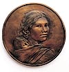 Glenna Goodacre "Dollar Coin Design" bronze, ed. 200 8"