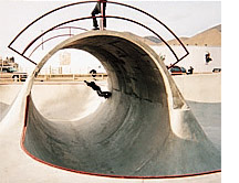photo by David N. Seelig  The full pipe at the Hailey Skate Park is one of the few in the country that skaters can skate both in and on top of it.
