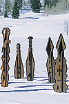 Rod Kagan "North Fork Columns" steel, height 14'