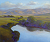 "Winding the Valley Stream" Kathleen Hooks, 24" x 36", oil on canvas