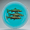 "Salmon", George Bucquet, cast glass