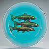 "Salmon", George Bucquet, cast glass