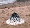 Andy Goldsworthy, "Beach Cairn"