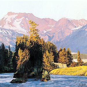 "Salmon River Sunrise" (detail) courtesy John Horejs