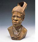 nicholas tandi shona chief zimbabwe, verdite stone 9" x 17" x 7"