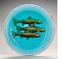 salmon by george bucquet cast glass 22