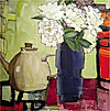 Gabrielle Ibarra, "Blossom Series", mixed media on canvas, 12"x12"