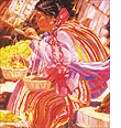 Women of guatemala oil painting 30x40