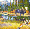 "The Stream Strider" by Jack Koonce, 24" x 36", oil on canvas